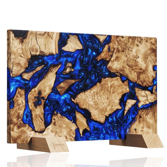 Bloque de Cuchillos Senken Knives 40 cm x 25 cm Mezcla de Resina Azul