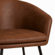 thumbnail image 3 of Sitial Café – Eco-Cuero Vintage, Diseño Moderno y Patas Metálicas Negras, 3 of 6
