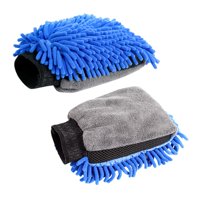 Ioensy - Guante De Lavado De Coche Genérico Multifuncional Azul Para Coches, Motos Y Cocina