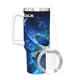 thumbnail image 3 of Mega Man Vaso aislado de acero inoxidable con asa, diseño temático, regalo para familia, amigos y fans; incluye pajita y encaja en el portavasos estándar, 40 oz, 3 of 6