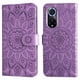 thumbnail image 3 of Funda tipo cartera FOXDOCK para Honor 50 , diseño girasol en relieve, cuero PU, cierre magnético, soporte y tarjetero, 3 of 5
