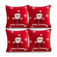 Genérico - Set De 4 Fundas De Cojin Para Navidad K10