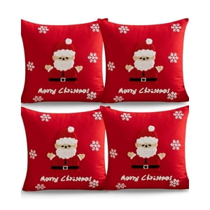 Genérico - Set De 4 Fundas De Cojin Para Navidad K10
