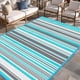 thumbnail image 1 of Alfombra exterior Kalafun 122x183 cm impermeable azul gris, 1 of 7