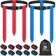 thumbnail image 1 of Cinturones de fútbol con bandera HASITE, 10 juegos con 30 banderas y bolsa, 1 of 6