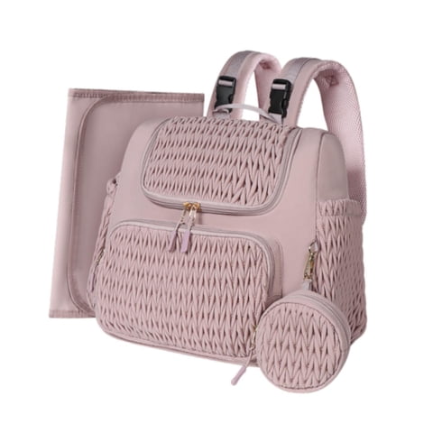 Magideal - Mochila Para Pañales De Nailon Resistente Al Desgaste, Organizador Portátil Resistente Para Papá Y Mamá Al Aire Libre , Rosa