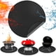 thumbnail image 3 of Alfombrillas redondas para fuego bajo el pozo de fuego compatibles con estufa solo, accesorios compatibles con estufa solo, 3 capas a prueba de fuego para limpiar alfombras de parrilla para, 3 of 3