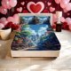 thumbnail image 1 of Tokyo Tower Street View Printed Bed Fitted Sheet Pattern Printed Bed Fitted Sheet a Must-Have for Family Guest Rooms Deep Pockets Are Stable And Do Not Shift So, 1 of 1