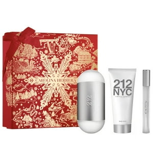 Carolina Herrera 212 Edt 100Ml + Body Lotion 100Ml + Mini 10Ml