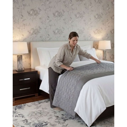 Imac Hogar - Piecera De Cama Premium Textura Soft Y Calidez 90X210 Cm