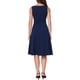 thumbnail image 3 of INSPIRE CHIC Vestido Vintage de Trabajo para Mujeres Línea A Cuello Cuadrado Sin Mangas Oficina Formal Vestidos de Noche Midi XL Azul Oscuro, 3 of 6