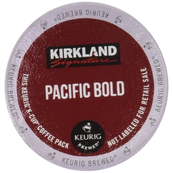 Copas K-Cups Kirkland Pacific Bold para café, 100 unidades