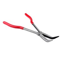 Magideal - Pinzas De Crisol Duraderas, Alicates De Punta Larga Para Fundición En Horno, Refinación De Plata, Fabricación De Joyas, Artesanías Y Suministros De Herramientas. 45 Grados