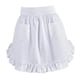 thumbnail image 4 of Delantal de cintura medio delantal suave multifuncional suministros de cocina con bolsillos para camareros, floristerías, camareras, cocinas, cafeterí Blanco, 4 of 5