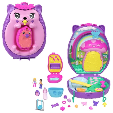 Set De Juego Mattel Polly Pocket Erizo Mamá Y Bebé