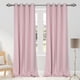 thumbnail image 1 of PiccoCasa 2 piezas de cortinas térmicas aisladas con ojales para ventanas, panel de cortina, cenefa, cortinas oscurecedoras, rosa 52" x 95", 1 of 7