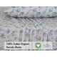 thumbnail image 3 of Juego de sábanas RUVANTI Full de algodón orgánico Percale Azul Rosa, 3 of 7