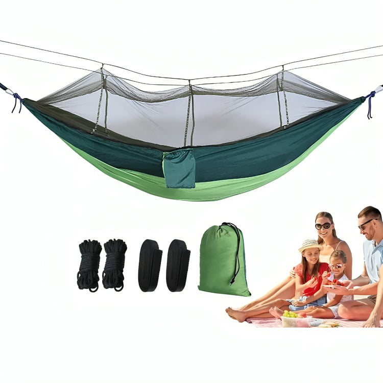 Genérico - Hamaca Portátil Con Mosquitero Para Camping Aire Libre