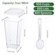 thumbnail image 3 of Vasos de postre, 100 unidades, 90 ml, con tapas y cucharas para fiestas y hogar, 3 of 9