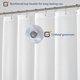 thumbnail image 4 of Cortina de Ducha N&Y HOME 175x178 cm Blanco de Tela, 4 of 7