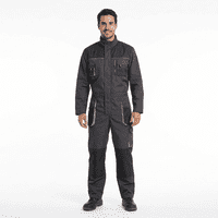 T-World - Overol De Trabajo Actium Canvas Gris Oscuro