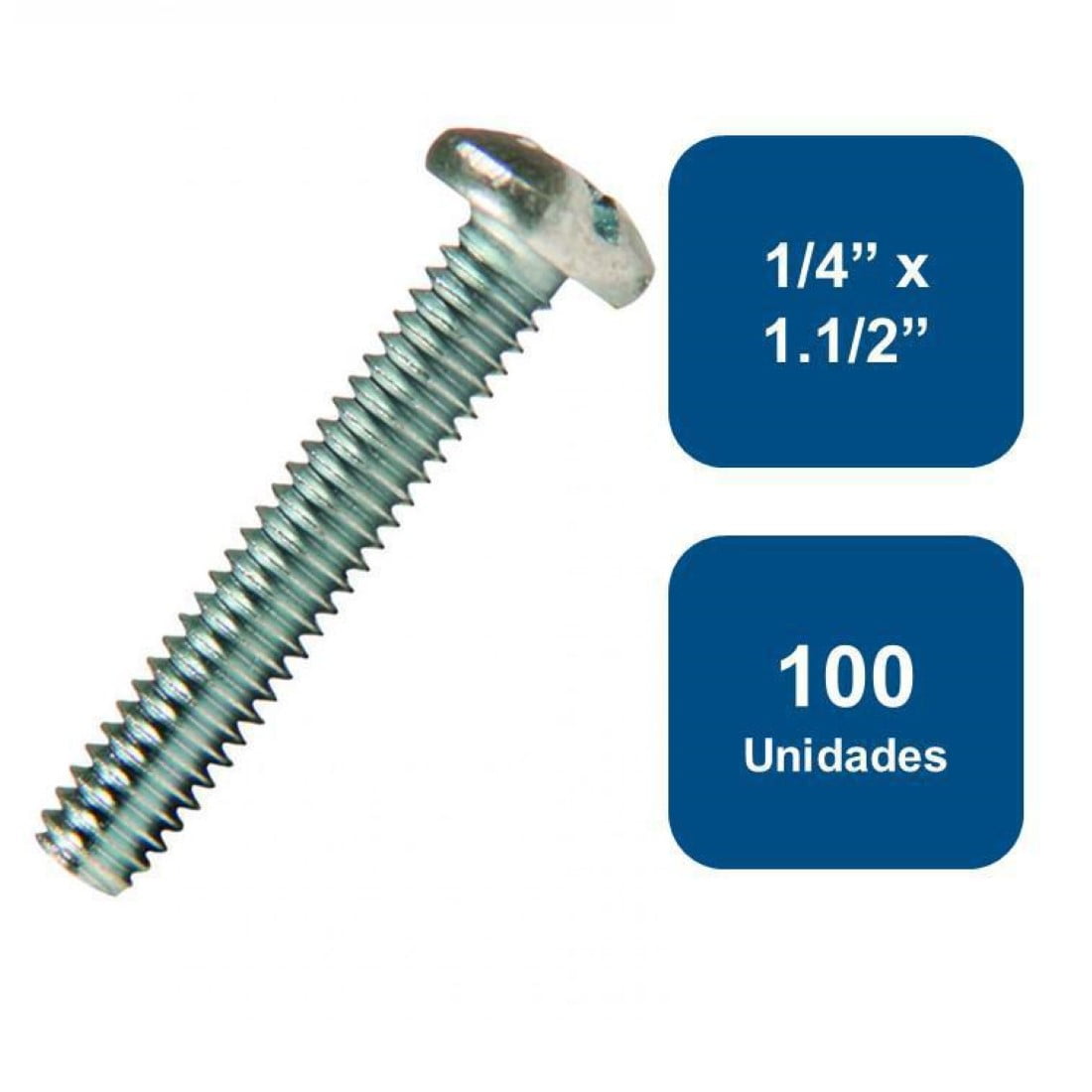 Anclajes - Perno Cocina Zincado 1/4" X 1.1/2" 100un.