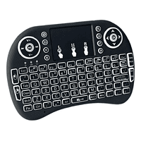 Genérico - Mini Teclado Bluetooth Retroiluminado Negro