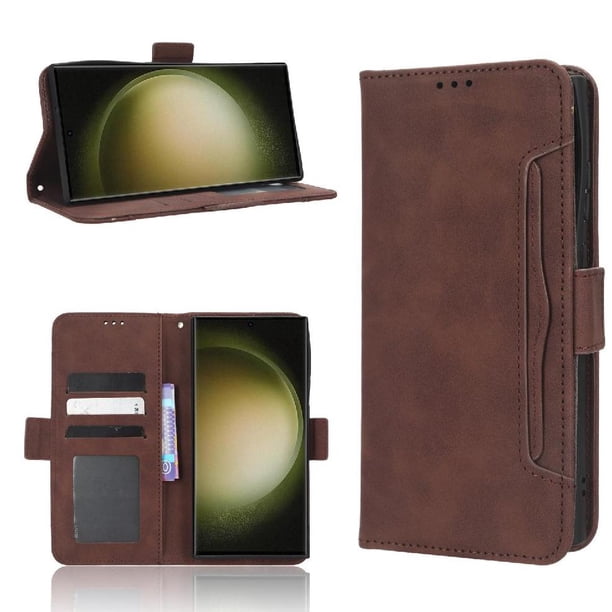 Funda Tipo Billetera FOXDOCK para Samsung Galaxy S23 Ultra 5G – Tapa Flip con Tarjetero