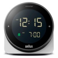 Reloj Despertador Braun Digital Bc24W Con Función De Despertador Y Pantalla Lcd Negativa