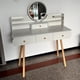 thumbnail image 3 of Tocador con espejo Y Luz 4 Cajones 100cm Chic Home, 3 of 3