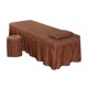 thumbnail image 3 of Sábana De Masaje De Belleza Suave Con Funda De Almohada Y Funda De Taburete Café, 3 of 5