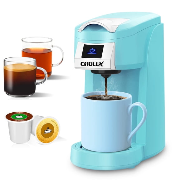 Cafetera CHULUX Upgrade, taza K de una sola porción y café molido