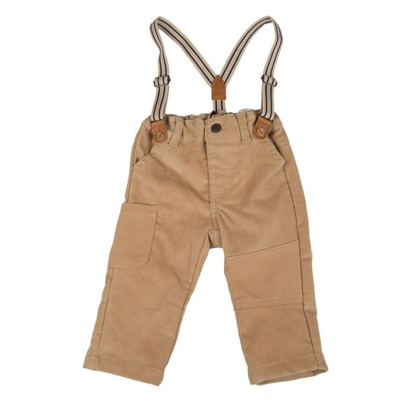Pantalón Bebé Niño Mostaza Pillin