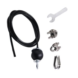 Ioensy - Fitness Diy Polea Cable Máquina Sistema Bíceps Fuerza Entrenamiento Deportes Ajustable 3M