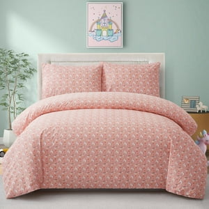 Milsleep - Niños Niñas Impreso 600 Hilos Suave Algodón Percal Funda Nórdica Ajustable