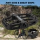 thumbnail image 4 of Pedales de bicicleta de montaña ROCKBROS con rodamiento compuesto de nailon negro, 4 of 7