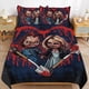 thumbnail image 1 of Bride of Chucky And Tiffany Bedding Set Duvet Cover Comfortable and Lightweight Cartoon Bedding 3 Piece Bed Set, 1 of 5