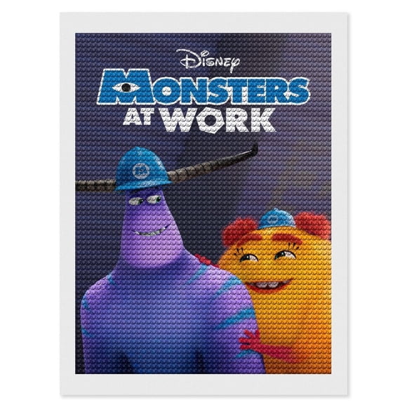 Monsters at Work Kits de Pintura de Diamantes para Adultos