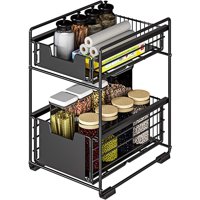 Wakeshome - Estante De Almacenamiento Para Encimera Fregadero Organizador Extraíble