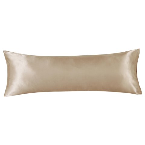 Bothyi - Funda De Almohada De Cuerpo Satinado Sin Cremallera 20X54 Pulgadas Para La Piel Del Dormitorio Relajante Caqui