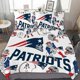 thumbnail image 2 of Retro Patriots Football Logo Lettering Quilt Duvet Cover Set Pillowcase3-Piece Bedding Set, 2 of 5