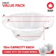 thumbnail image 2 of Cuencos desechables Stock Your Home Elegant Clear, 350 ml, paquete de 120, 2 of 7