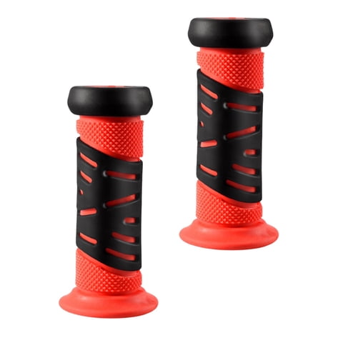 Ioensy - Puños De Manillar De Bicicleta Para Niños Puños De Manillar De Bicicleta Para Niñas Y Niños Bicicletas Plegables Rojas