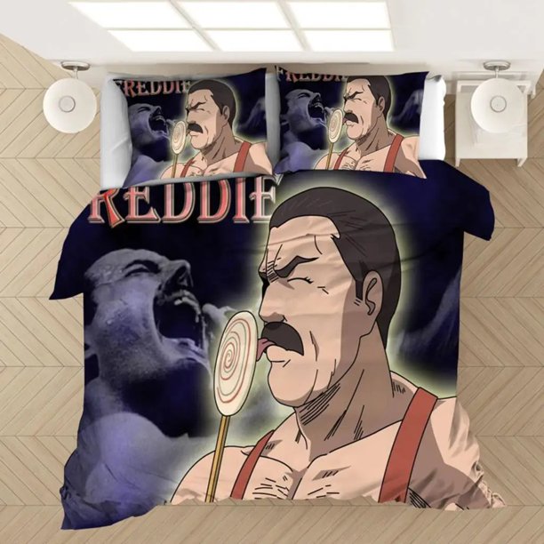 Freddie Mercury ed Bedding Set Duvet Covers Pillowcases Comforter Bedding Set Bedclothes Bed Linen Bed Sheets