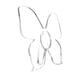 thumbnail image 1 of Jarrón De Flores De Mariposa Acrílica Jarrón Transparente Para Brote Para La Fiesta De La Despedida De Soltera Boda, 1 of 5