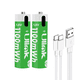 thumbnail image 1 of Pilas Recargable 2xAAA Carga USB-C de 1100mWh Ulink, 1 of 2