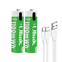 Pilas Recargable 2Xaaa Carga Usb-C De 1100Mwh Ulink