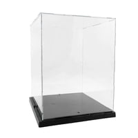 Magideal - Vitrina Transparente Acrílica, Soporte De Exhibición De Colección, Caja De Encimera Apilable, Cubo Para Cosméticos, Estatua, Figuritas En Miniatura,