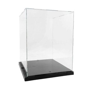 Magideal - Vitrina Transparente Acrílica, Soporte De Exhibición De Colección, Caja De Encimera Apilable, Cubo Para Cosméticos, Estatua, Figuritas En Miniatura,