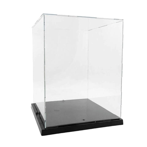 Magideal - Vitrina Transparente Acrílica, Soporte De Exhibición De Colección, Caja De Encimera Apilable, Cubo Para Cosméticos, Estatua, Figuritas En Miniatura,